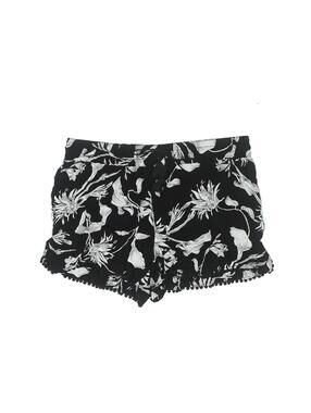 White House Black Market Black Floral Casual Shorts Size 10